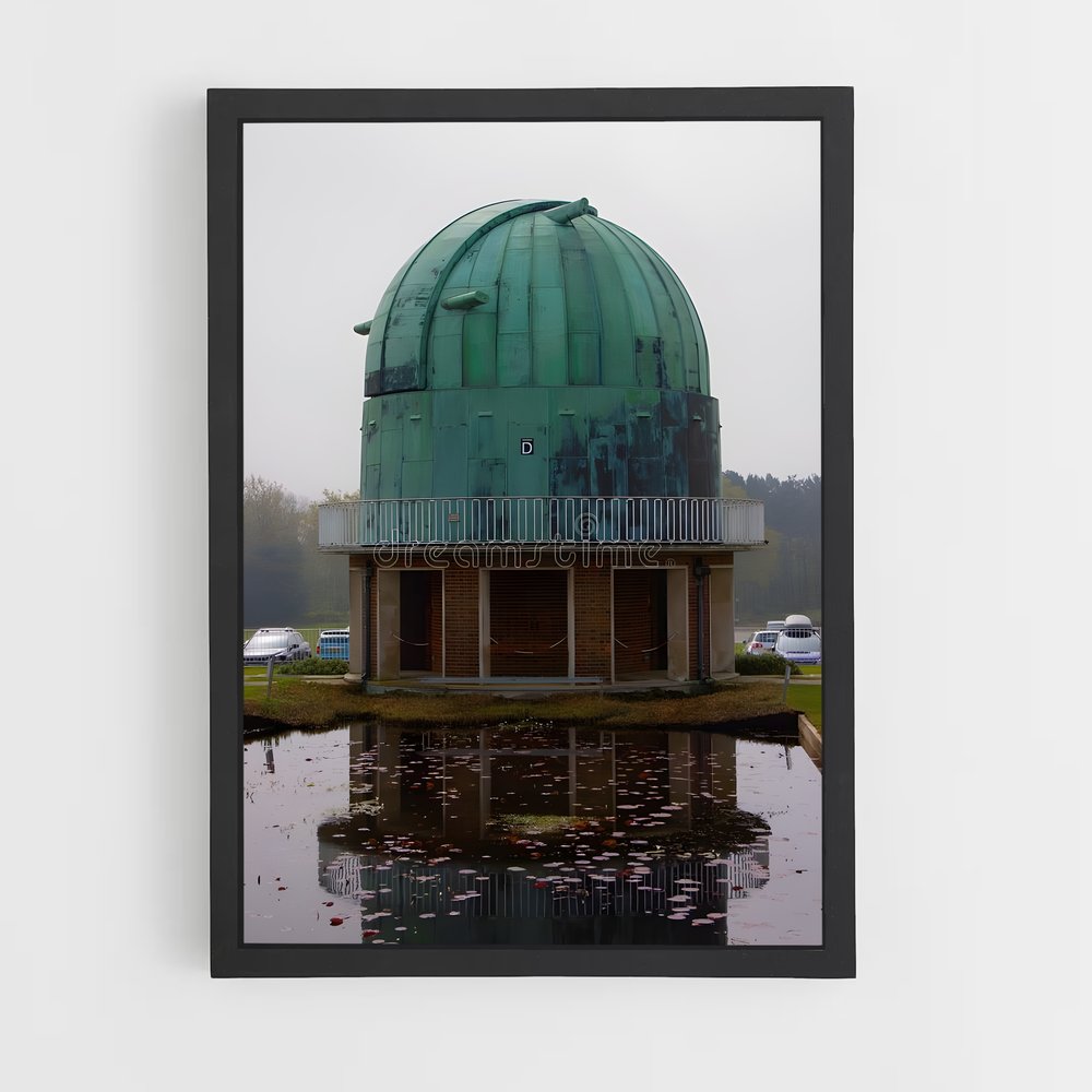 Poster Réflexion Émeraude – affiche Astronomie (vue 2)